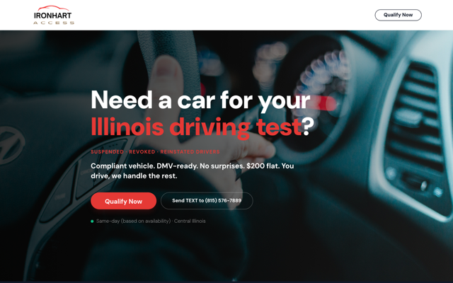 Ironhart Access website